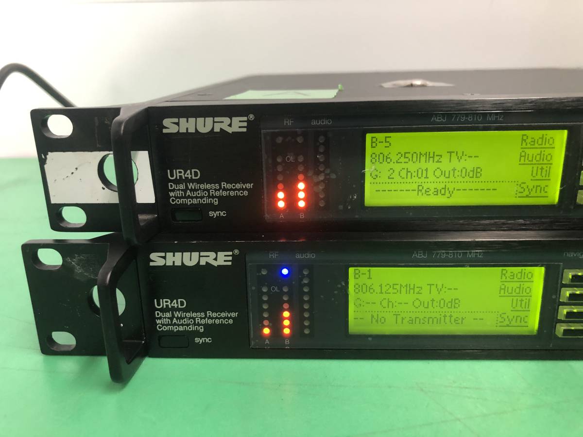 SHURE UR4D デュアルワイヤレスレシーバー SHURE UR4D デュアルワイヤレスレシーバー