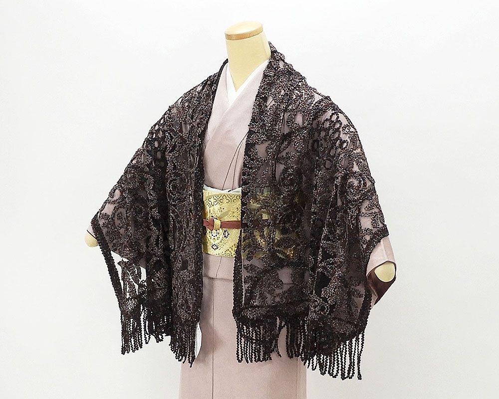 ストール 無月 絣糸ショール シルク 羽織物 日本製 MUGETU ショール