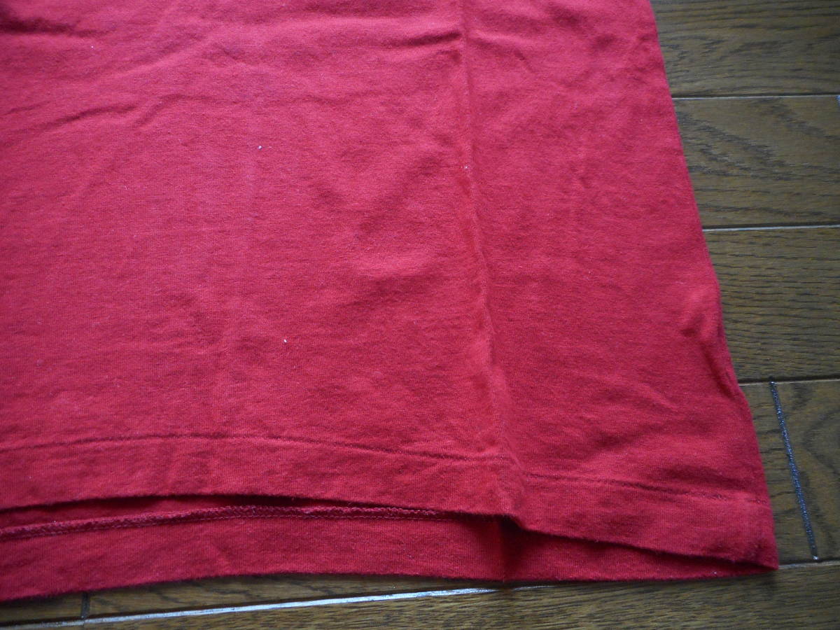 PINK HOUSE ピンクハウス 赤リボン付き　半袖Tシャツ/赤色/中古_画像3
