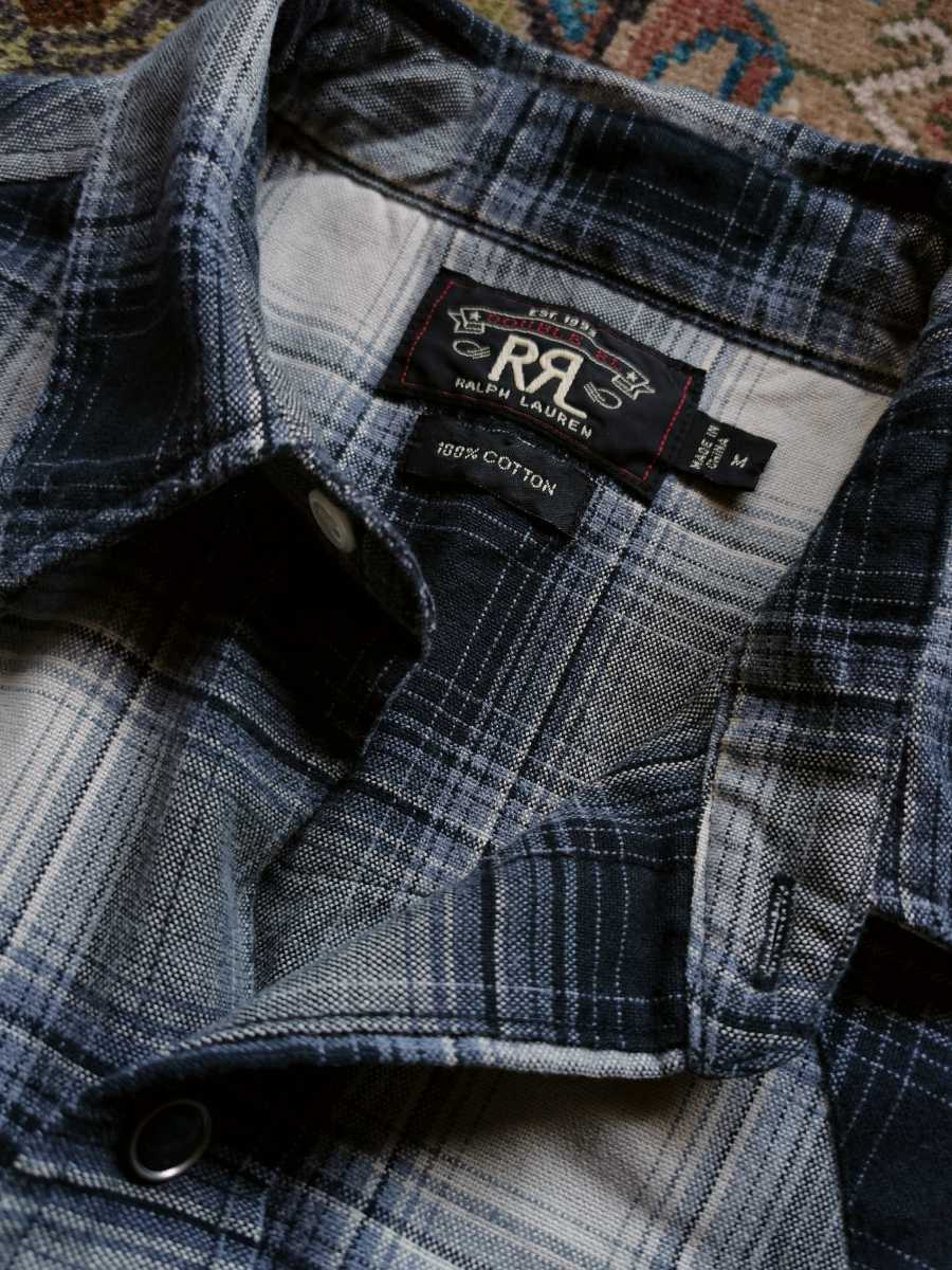 RRL ジョニーデップ着用 WESTERN SHIRT ウエスタン チェック RRL ジョニーデップ着用 WESTERN SHIRT ウエスタン チェック