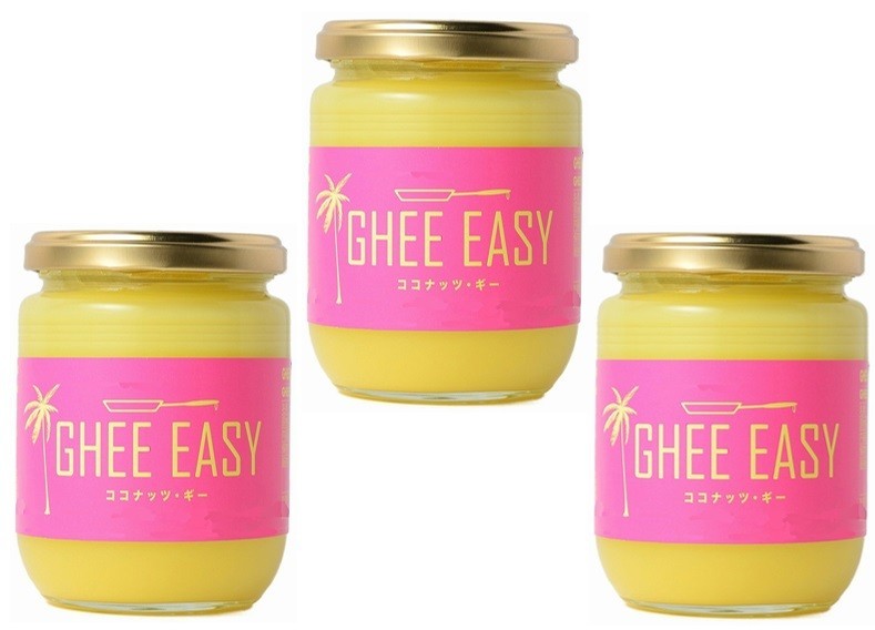 ココナッツ・ギー （グラスフェッド・バターオイル）　　200ｇ×3個　　　【GHEE EASY　EUでオーガニック認証　平田農園　ギー・イージー】_画像1