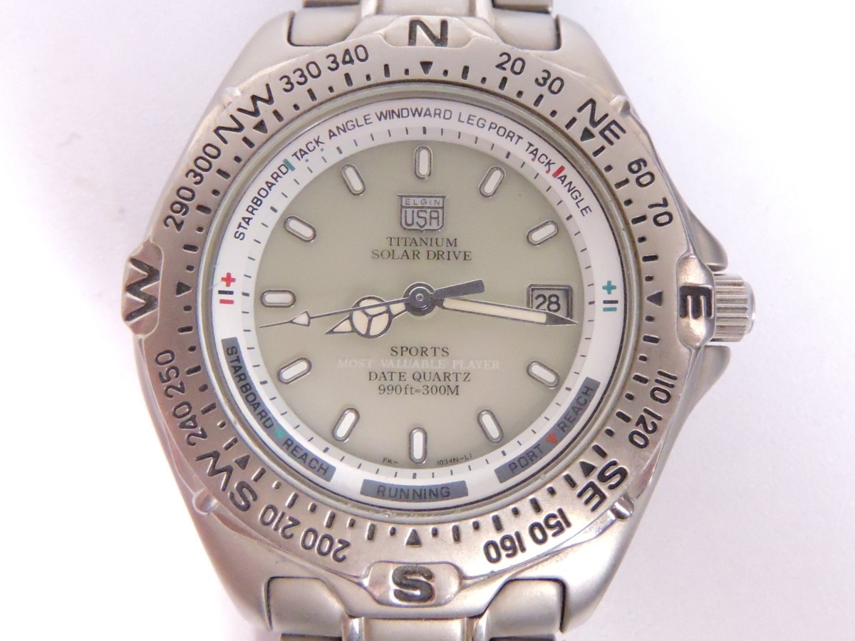 Yahoo!オークション - ELGIN エルジン FK-1034N ソーラー チタン Yahoo!オークション - ELGIN エルジン FK-1034N ソーラー チタン