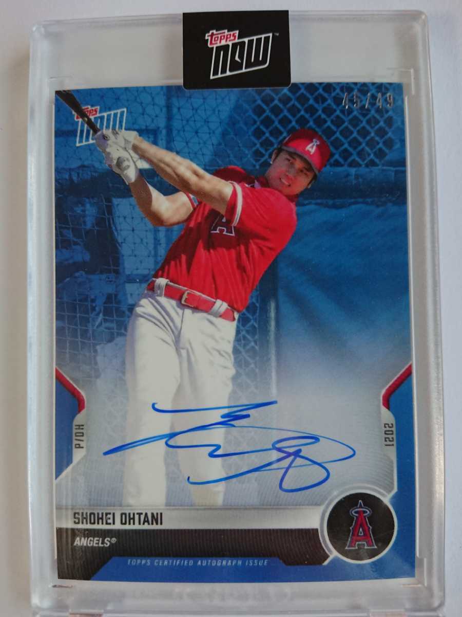 【送料無料/新品】 to Road サインカード 49枚限定!】大谷翔平 Opennig Blue Day Topps