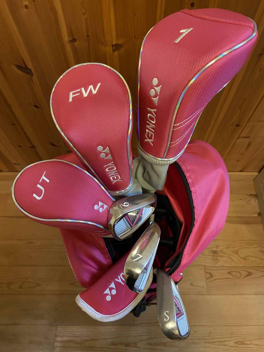 ヨネックス YONEX J135 ジュニアゴルフクラブ 7本セット ガール 現状品