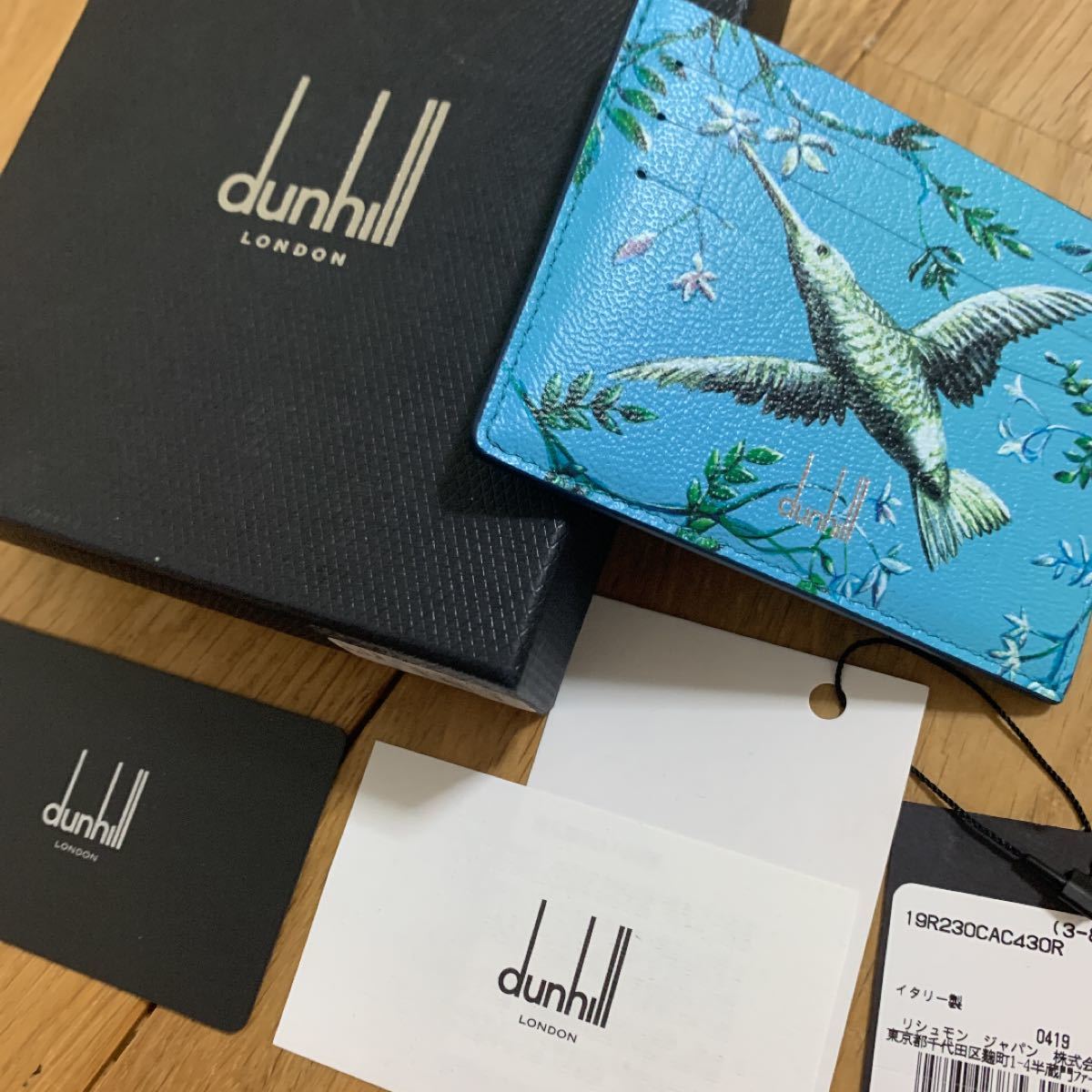 新品 dunhill ダンヒル 名刺入れ バードプリント カードケース 新品 dunhill ダンヒル 名刺入れ バードプリント カードケース