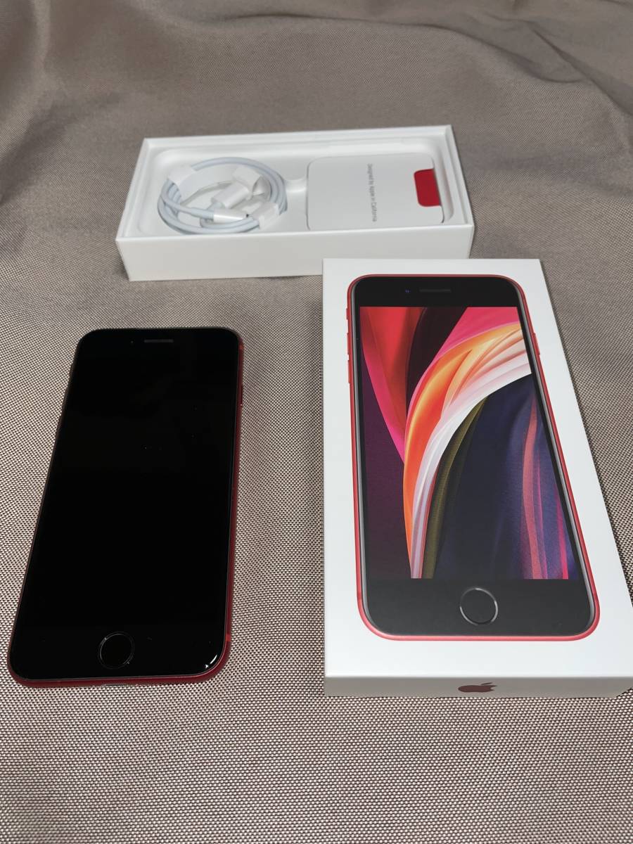 iPhone SE(第2世代)64GB 赤(PRODUCT)RED SIMフリー 美品 - 携帯電話