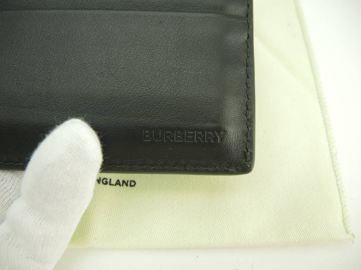  Burberry 2... входить Logo graph .ti кожа чёрный .. держатель новый товар @ 1
