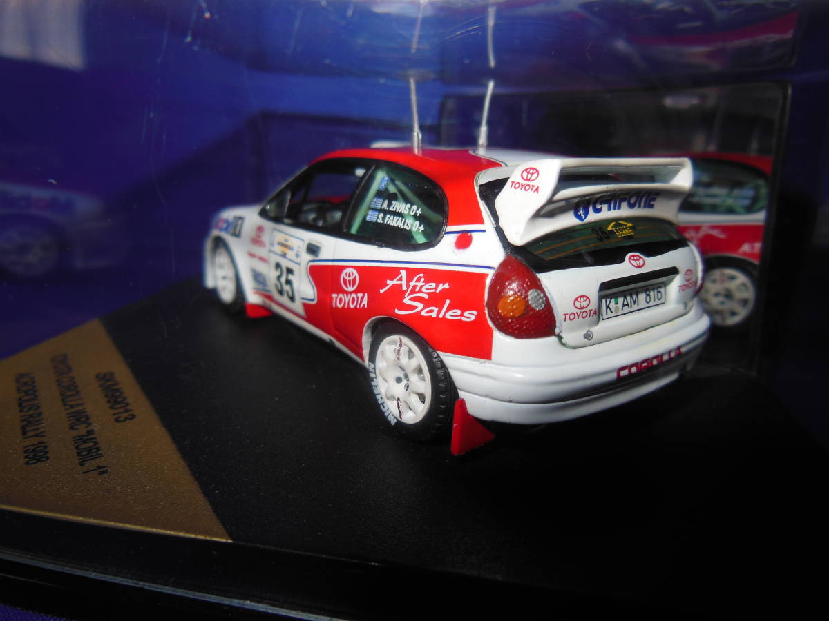 1/43　トヨタ　MOBIL 1　カローラ　WRC　アクロポリス　1998年　COROLLA　VITESSE　ビテス　SKID_画像6