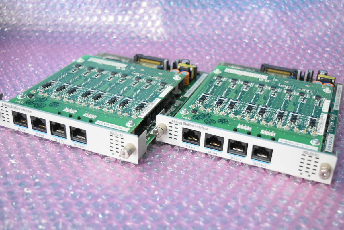 NEC　AspireX 計16単体電話機ユニット2枚セット 【IP3WW-8SLIU-A1/IP3WW-8SLIDB-A1】　◆M-533-2(0308)◆_画像1