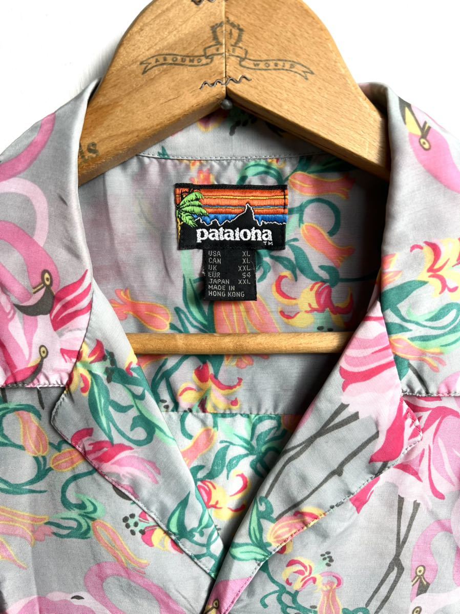 Patagonia フラミンゴ XXL アロハシャツ pataloha パタロハ 80s