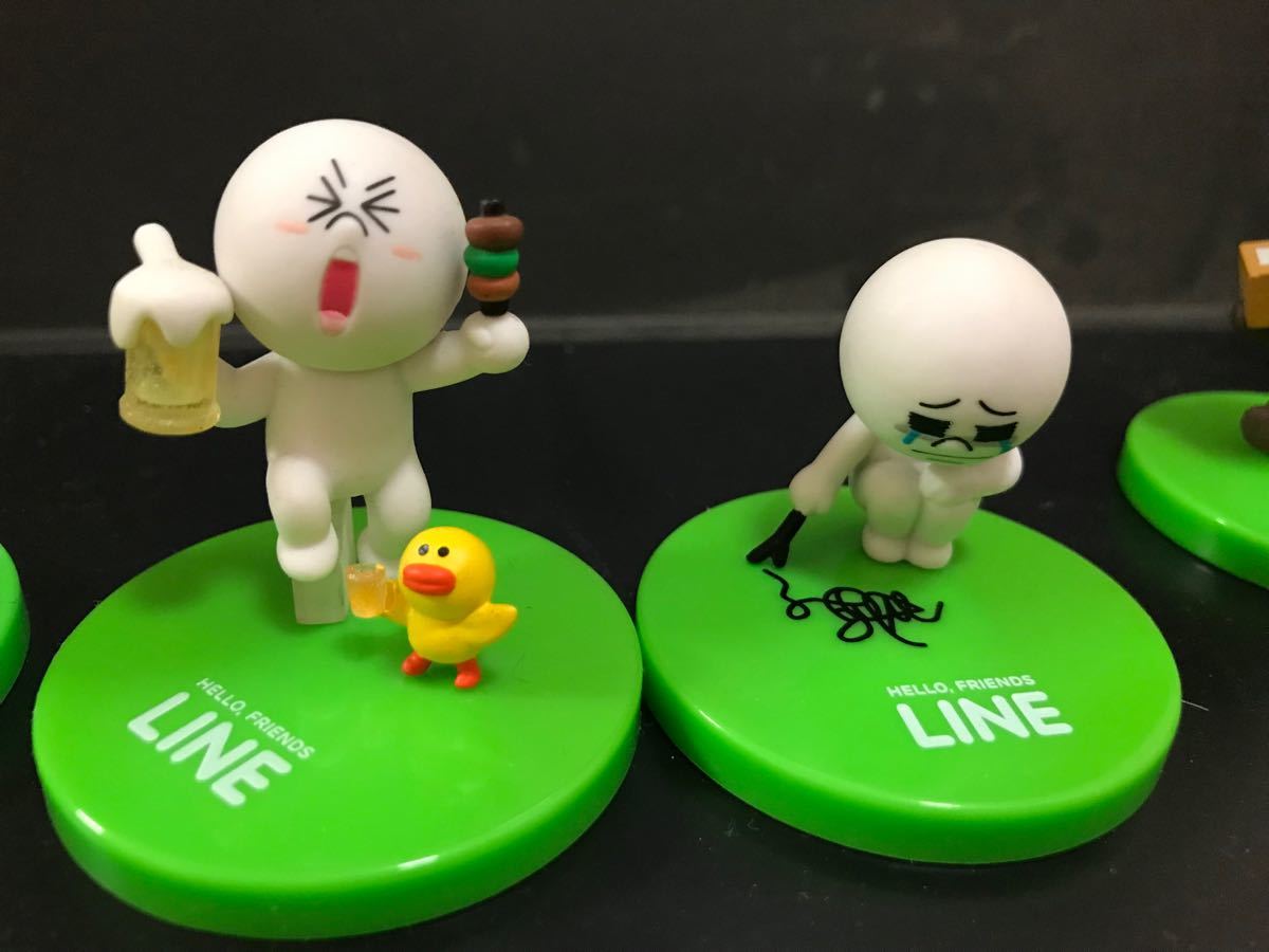 Paypayフリマ Line ライン キャラクター ブラウン サリー ムーン フィギュア ガチャガチャ