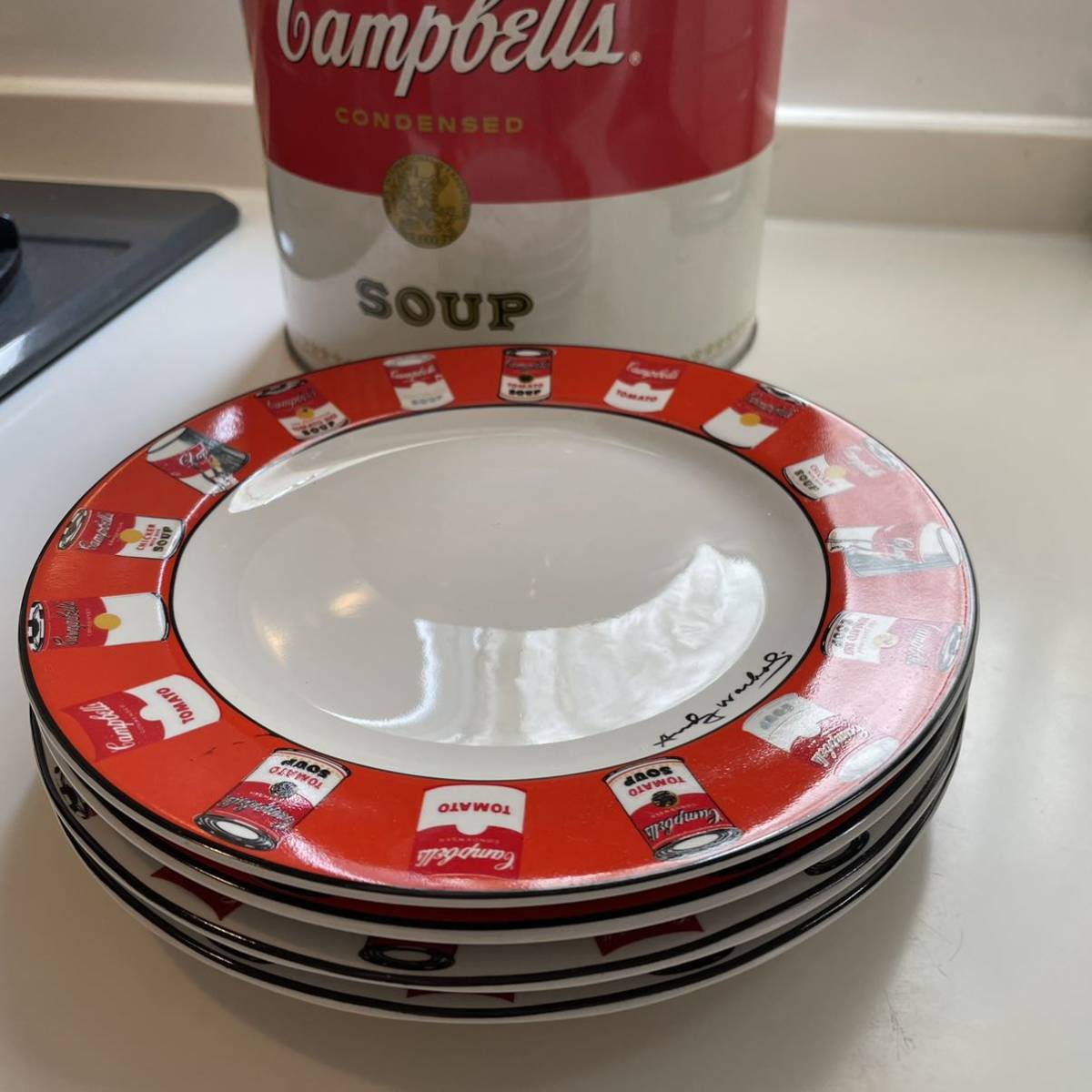 90s vintage Andy Warhol キャンベルスープ 皿 アンディウォーホル