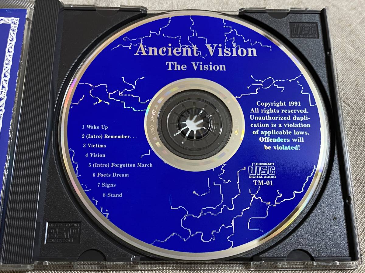 Ancient Vision - The Vision 91年 自主制作盤 KANSAS, GENESISタイプ 廃盤 レア盤_画像3