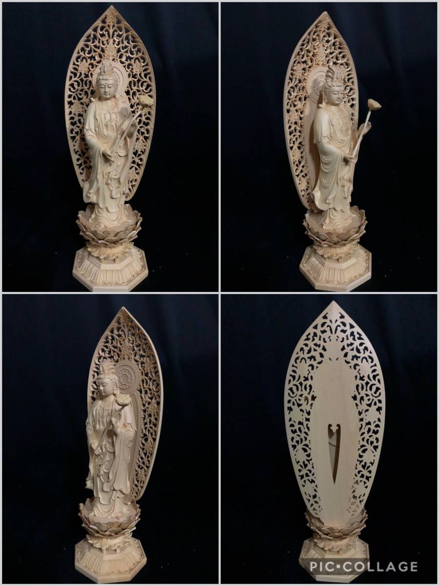 仏教工芸品 総柘植材 精密彫刻 極上品 木彫仏教 仏師で仕上げ品 阿弥陀