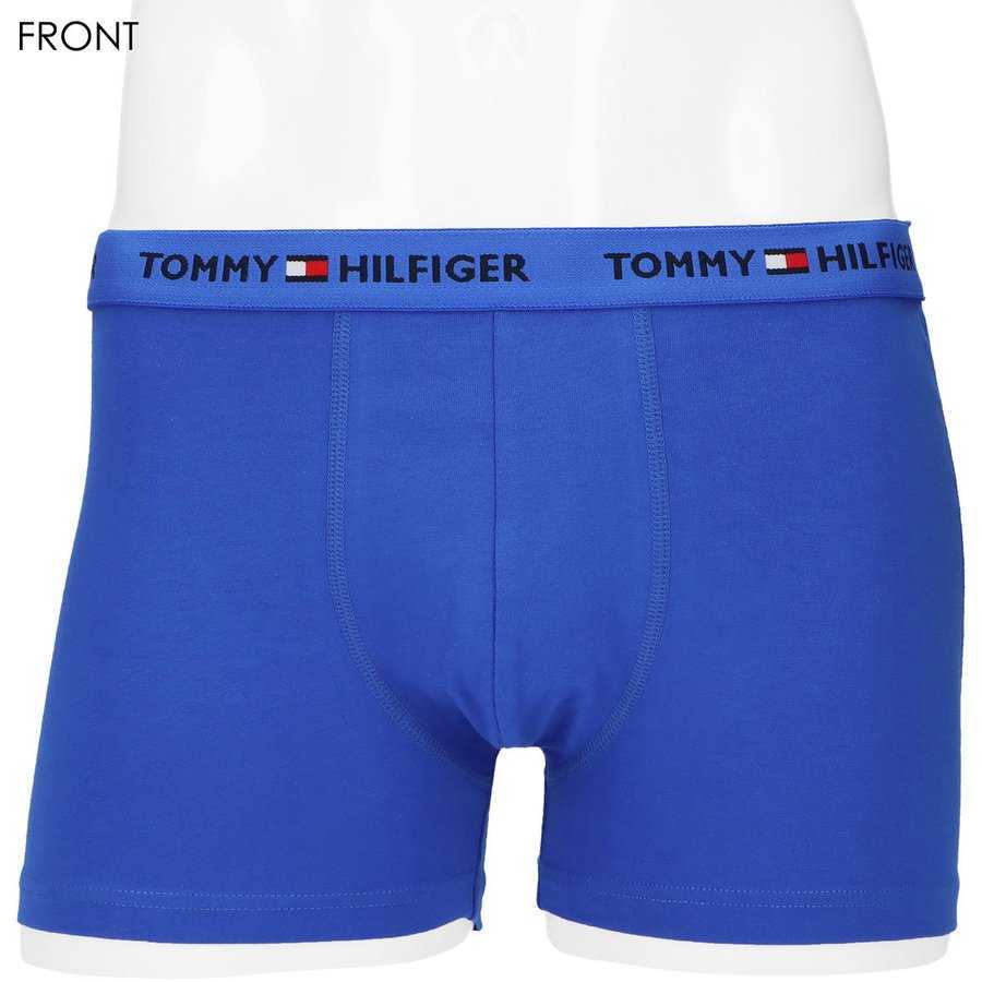 TOMMY HILFIGER トミーヒルフィガー ORGANIC COTTON TRUNK オーガニックコットン 前閉じ ボクサーパンツ メンズ 53311659 ブルー M