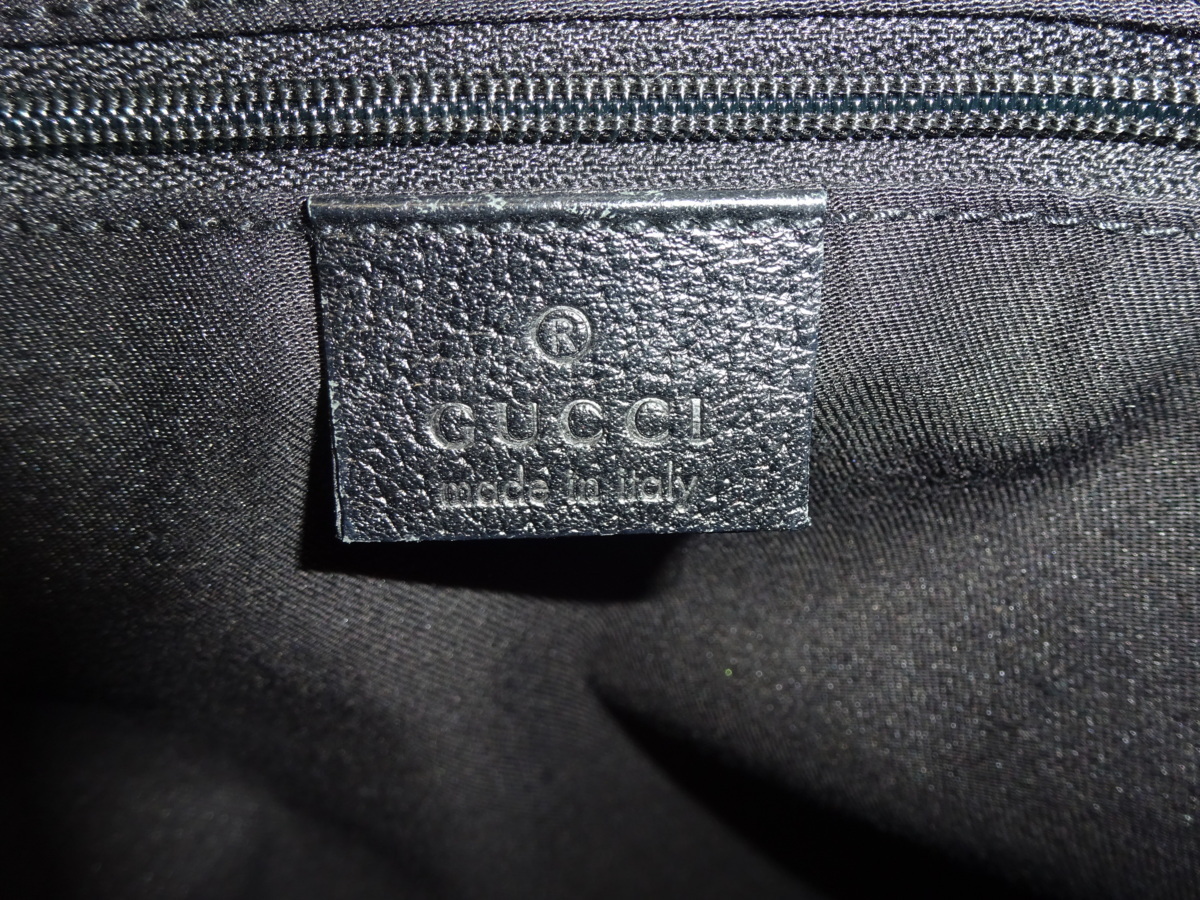 グッチ GUCCI アビーライン ブラック レザー トートバッグ 130739 ...