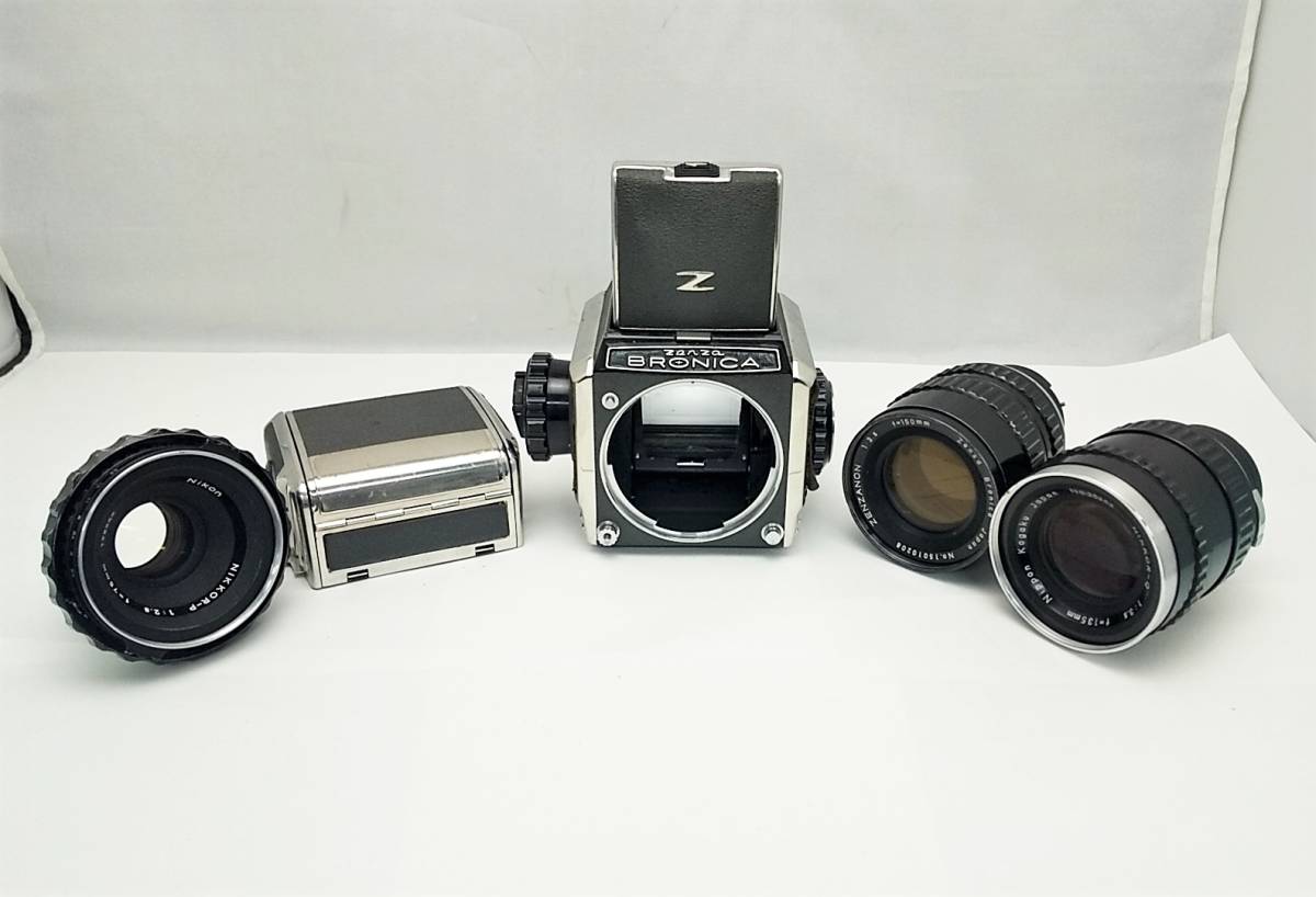 ブランド直営 カメラ ZENZA BRONICA S2 後期 + NIKKOR-P 1:2.8 75mm + NIKKOR-Q