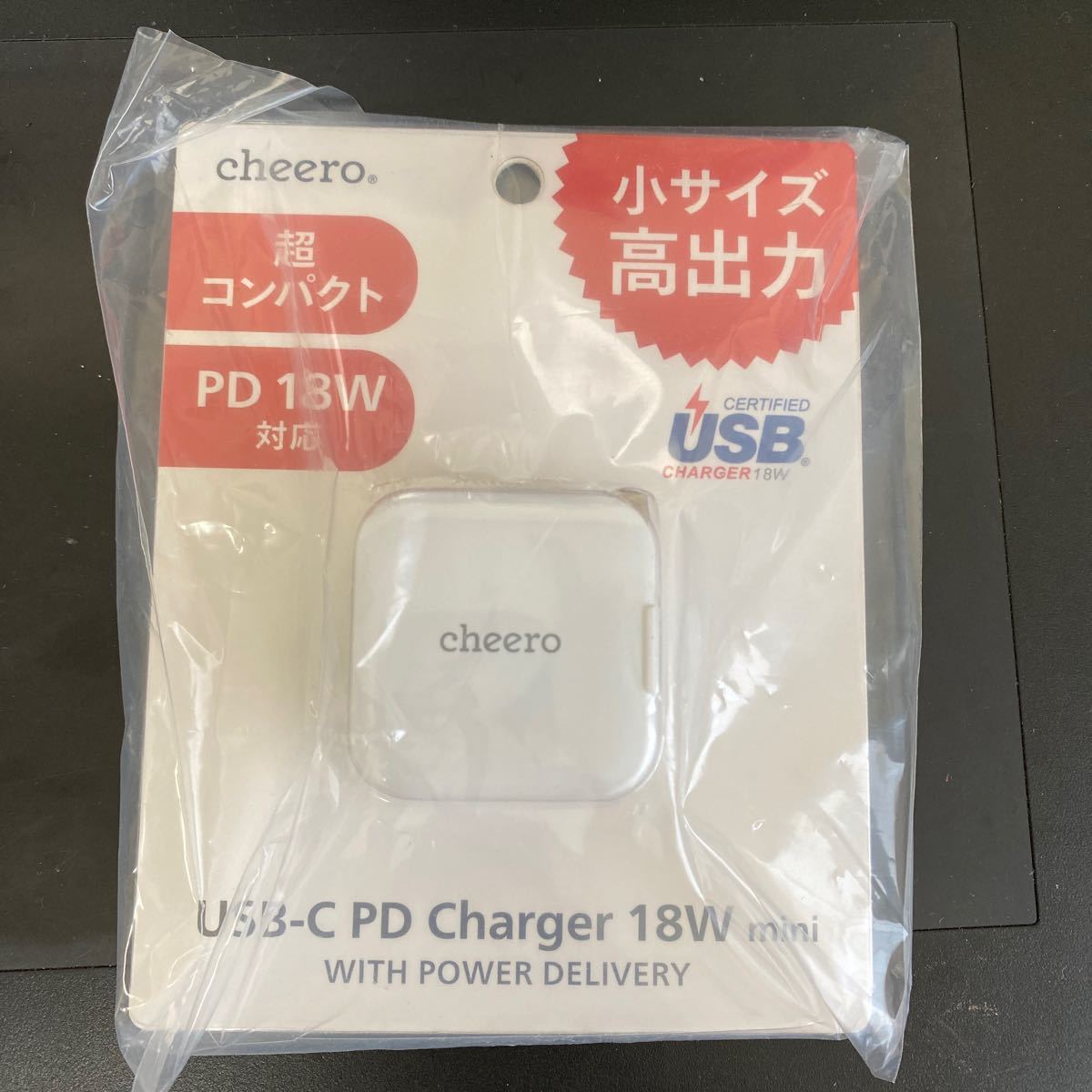 海外買付 cheero USB-C PD Charger 18W mini CHE-329 （ホワイト 