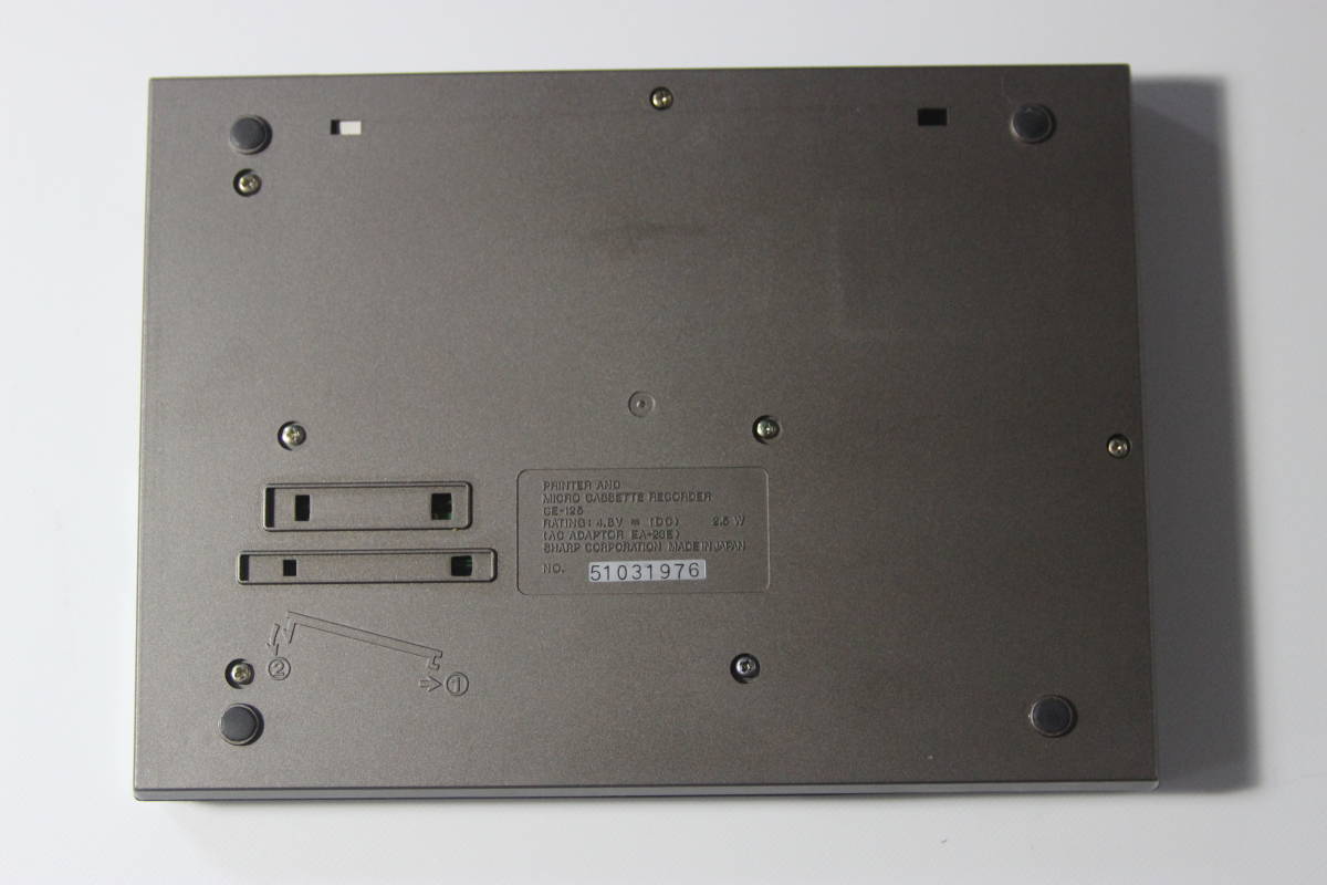 ★SHARP シャープ ・PC-1262/CE-125 ポケットコンピューター　プリンター　マイクロカセットレコーダー　ジャンク_画像2