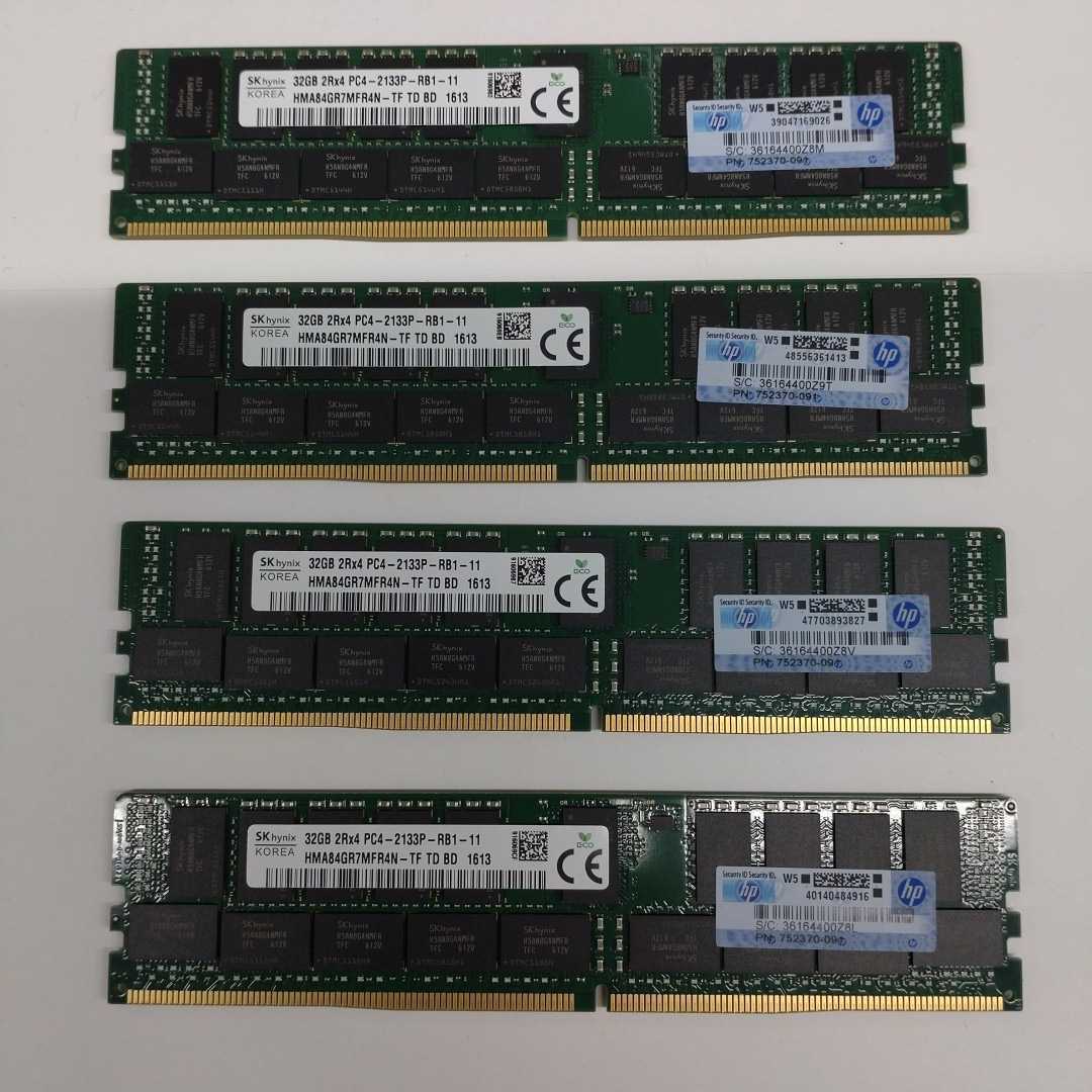SKhynix 32GB 2Rx4 PC4-2133P-RB1-11 サーバー用DDR4メモリ 32GB ４枚