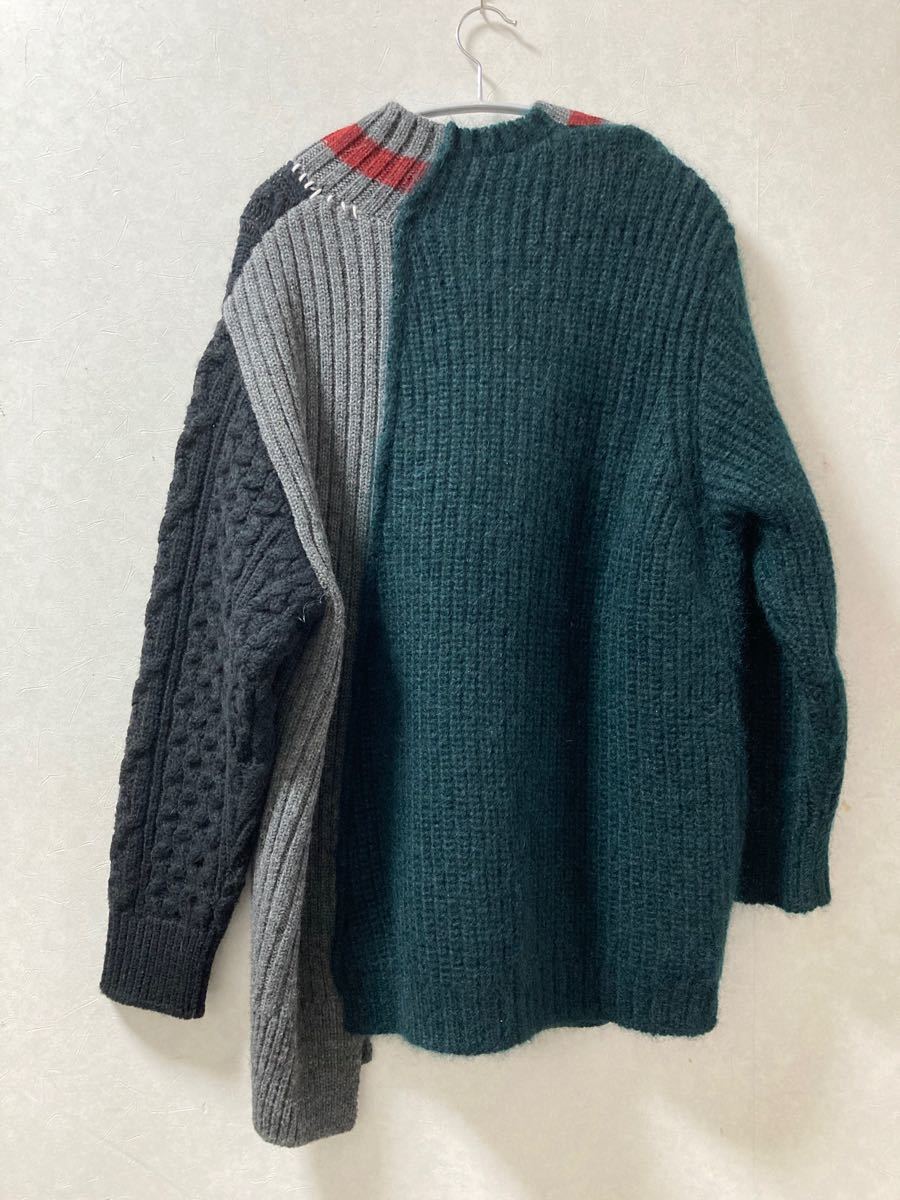 kolor カラー 20AW クレイジーパターンニット 3 グリーン kolor カラー 20AW クレイジーパターンニット 3 グリーン