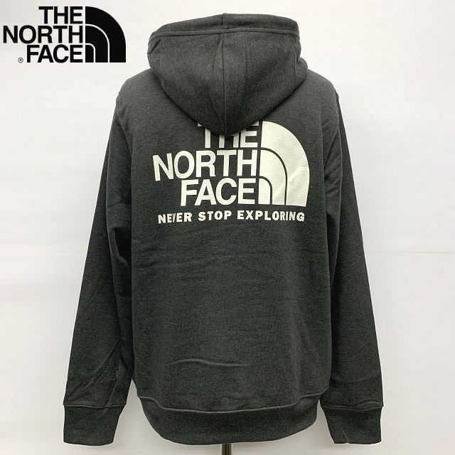 US正規★グレー/M★THE NORTH FACE バックプリント プルオーバー フーディ Throwback Pull over NF0A55XVDYZ アメリカ本国モデル (1055)