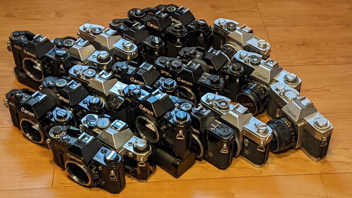 キャノンフィルムカメラ多数 AE1 AE1プログラム A1 EF他 - カメラ