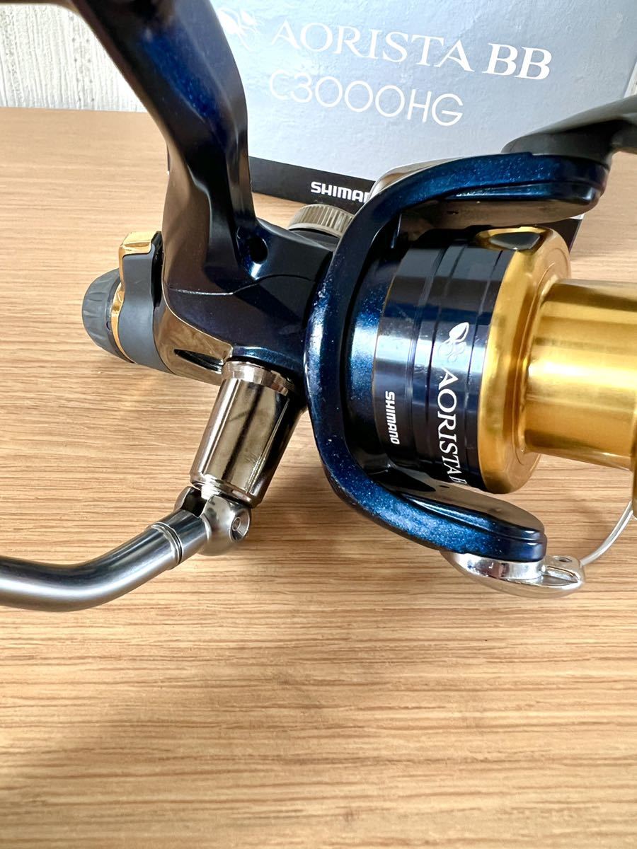 シマノ SHIMANO スピニングリール アオリスタ BB AORISTA C3000HG ハイギア 3000番 リール_画像5