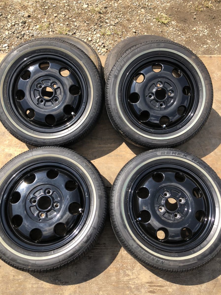 ☆バリ山☆ナンカン155/65r14 19年 ホワイトレター? ホイール