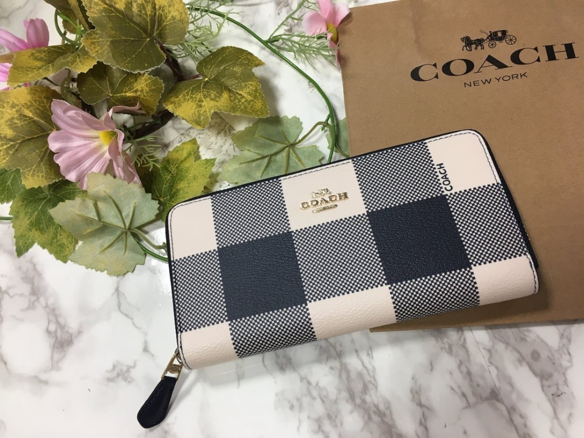 ☆コーチ☆COACH☆長財布☆財布☆チェック柄☆F25966 長財布