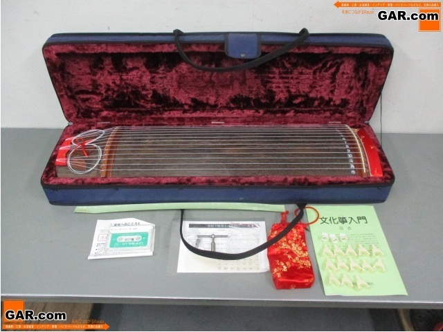 ヒ88 ZEN-ON/ゼンオン 文化箏 文化琴 和楽器 13弦 ケース付き 付属品 ...