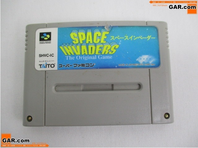 JM90 SFC/スーパーファミコン ソフト 「SPACE INVADERS THE ORIGINAL GAME/スペースインベーダー」 カセット ゲーム テレビゲーム コレクシ_画像1