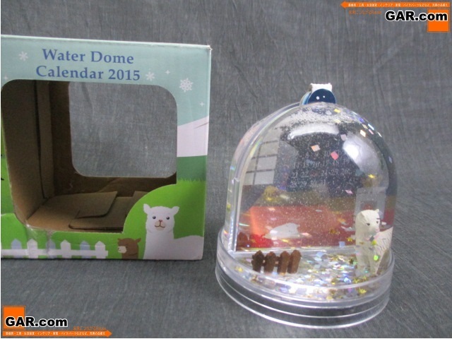 JD34 Water Dome/ water dome Calender 2015 alpaca box attaching snow dome display collection photograph . inserting possible to use 