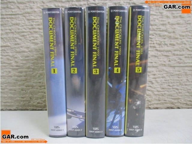 HK65 新品/未開封 THE CHECKERS/チェッカーズ DOCUMENT FINAL Vol.Ⅰ～Vol.Ⅴ VHS/ビデオ セット