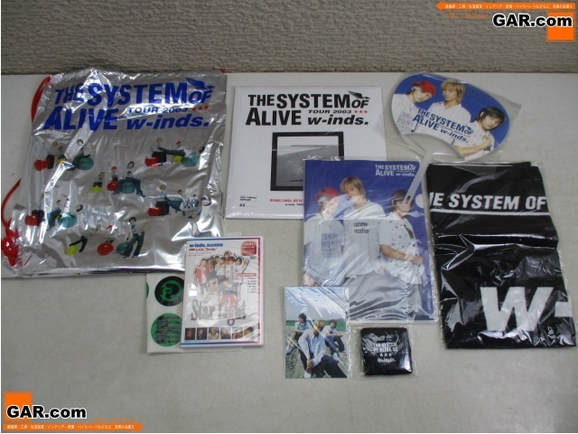 HC60 W-inds./ウインズ THE SYSTEM OF ALIVE ツアーグッズ 2003 色々セット ＆ ウインズ出演 DVD 「Star Light」_画像1