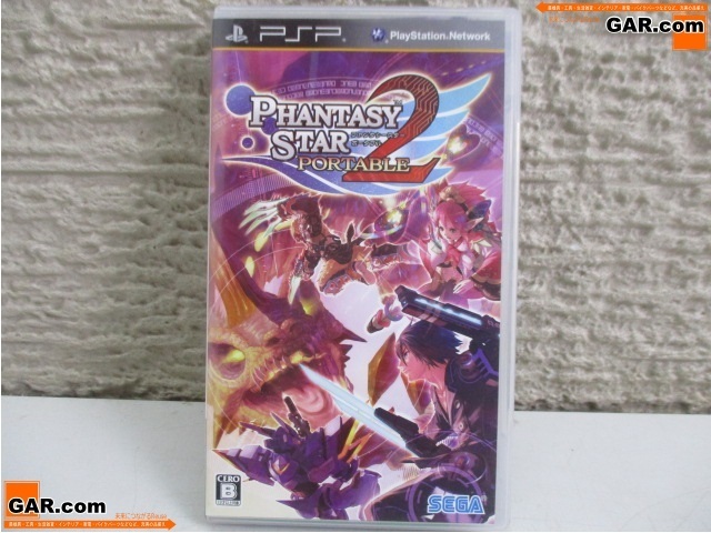 KM1 PSP PHANTASY STAR PORTABLE2/ファンタシースターポータブル2 ケース 取説のみ_画像1