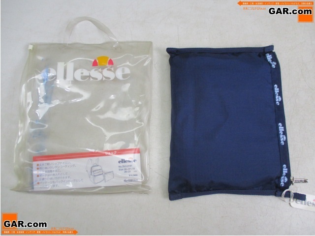 GX49 ellesse/エレッセ リップナイロン リュック/バックパック 収納できるポーチ付き パッケージ付き タグ付き 未使用品_画像1