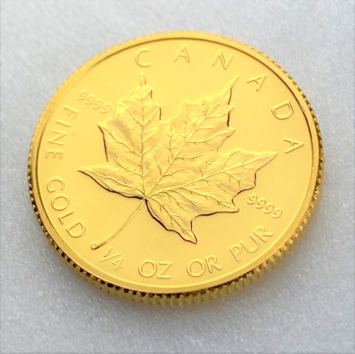 ◇◇メイプルリーフ金貨◇◇1986年 カナダ メイプルリーフ 1/4oz 10