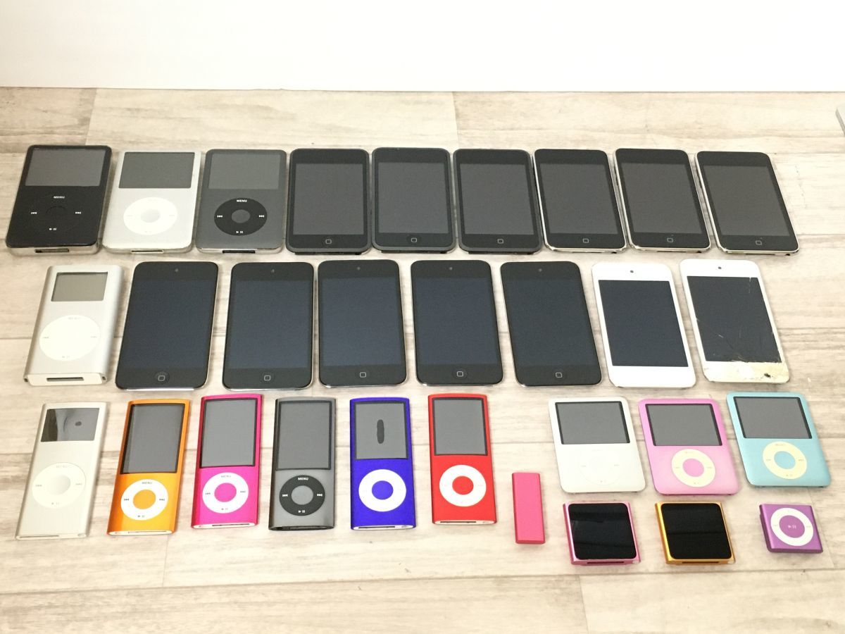 ジャンク iPod touch/nano/shuffle/classic 30台 まとめ売り[Y0683