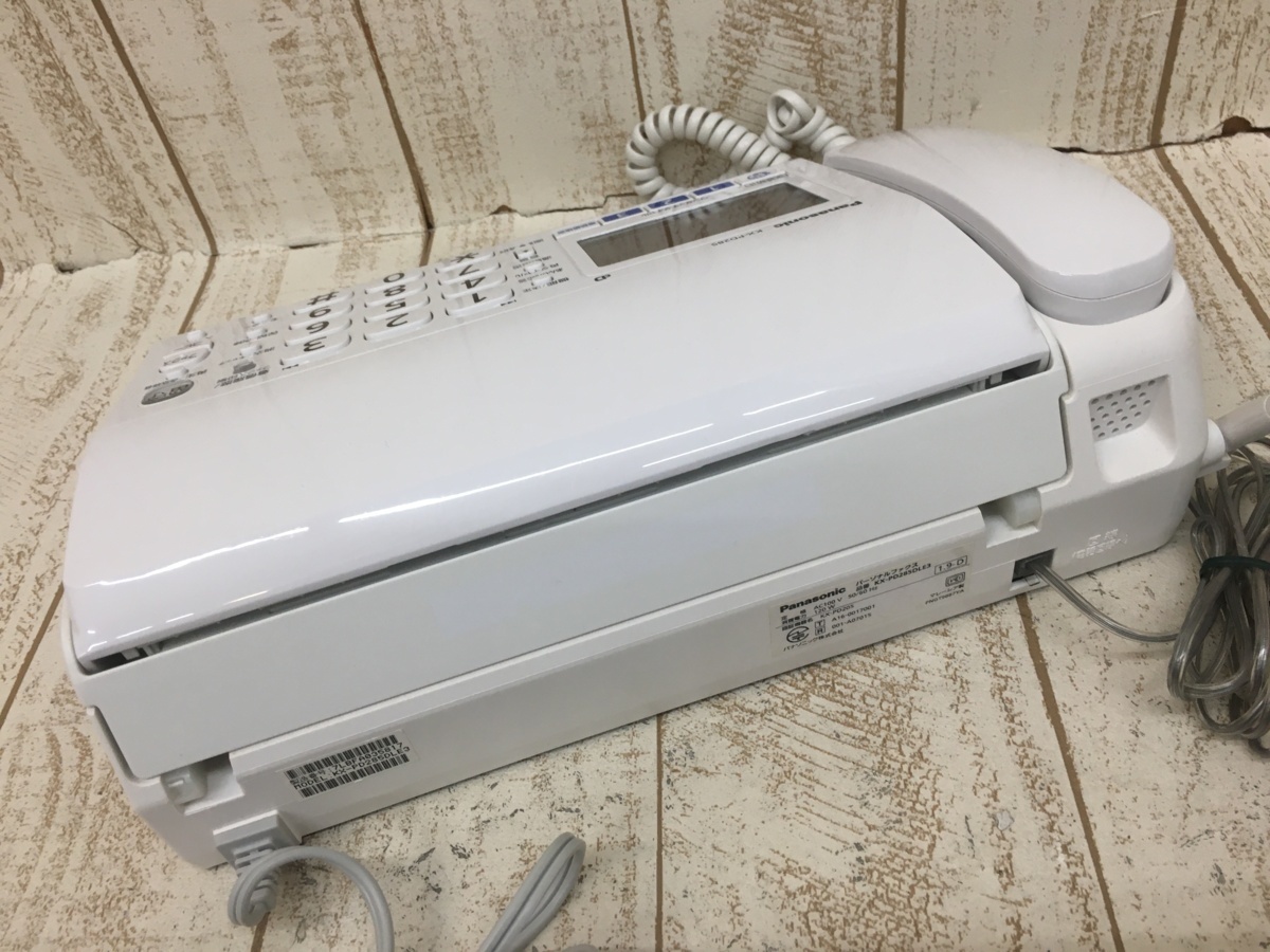 送料全国一律500円 1円～ Panasonic パナソニック デジタル コードレス FAX 電話機 子機1台付 KX-PD285DLE3 動作確認済 中古品 NH0772_画像3