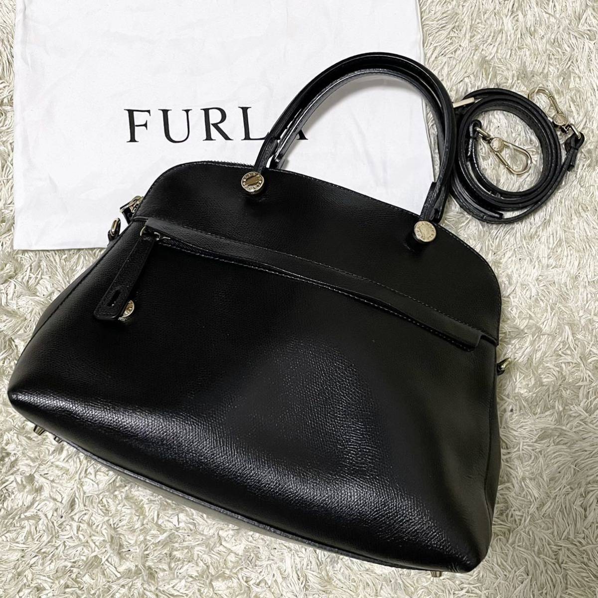 新品✨FURLA フルラ 2way ショルダーバッグ パイパー ブラック-