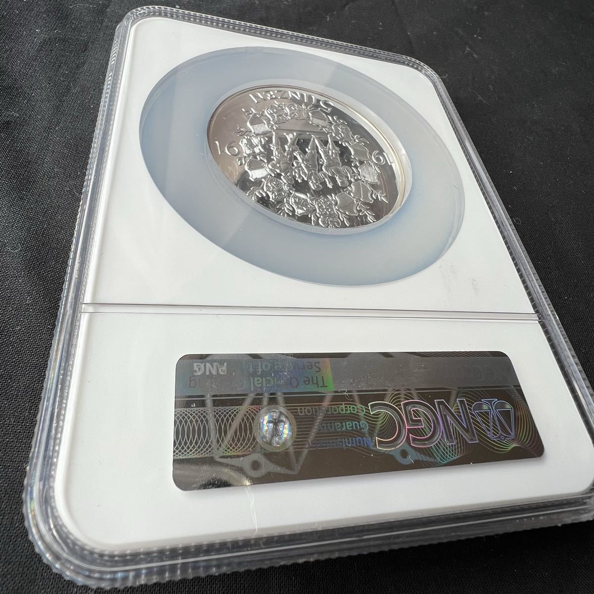 ☆世界１枚☆最高鑑定☆1991年 スイス 5oz 銀貨 原初同盟リュトリの誓い 700周年記念 NGC PF 69 ULTRA CAMEO アンティーク モダンコイン_画像6