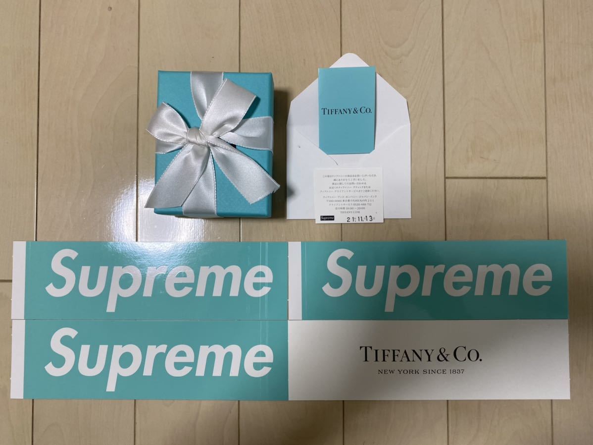 Supreme Tiffany & Co. Star Bracelet Tiffany Box Logo ステッカー4枚