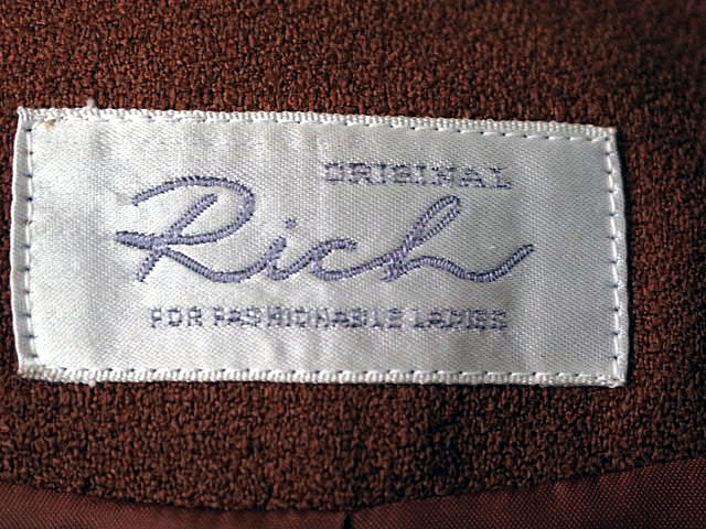 新品未使用 Rich　リッジ　ジャケットスカート　ボルドー・220306_画像8