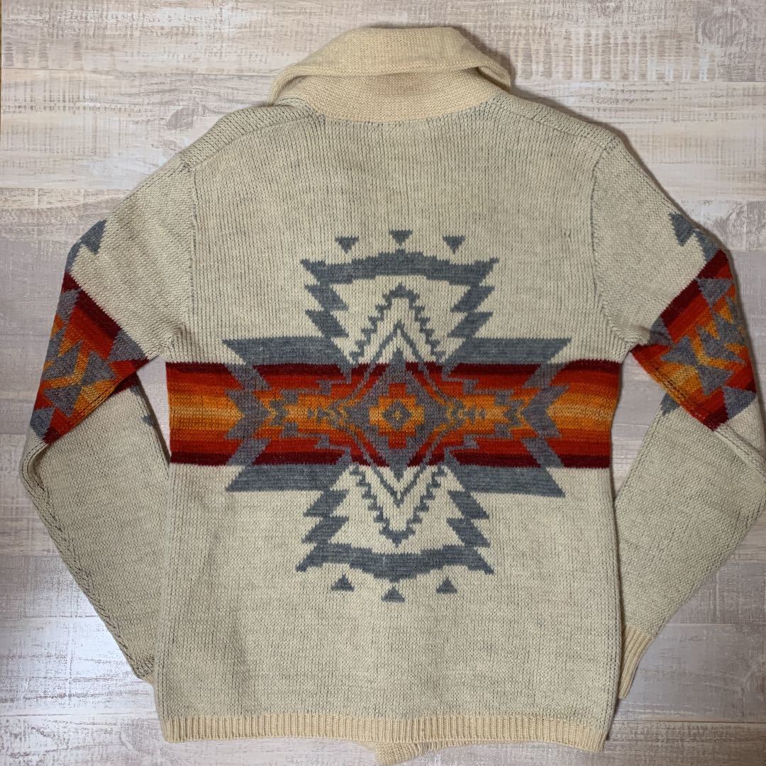 希少 白タグ】80s PENDLETON ネイティブ ニット カーディガン 希少 白タグ】80s PENDLETON ネイティブ ニット カーディガン