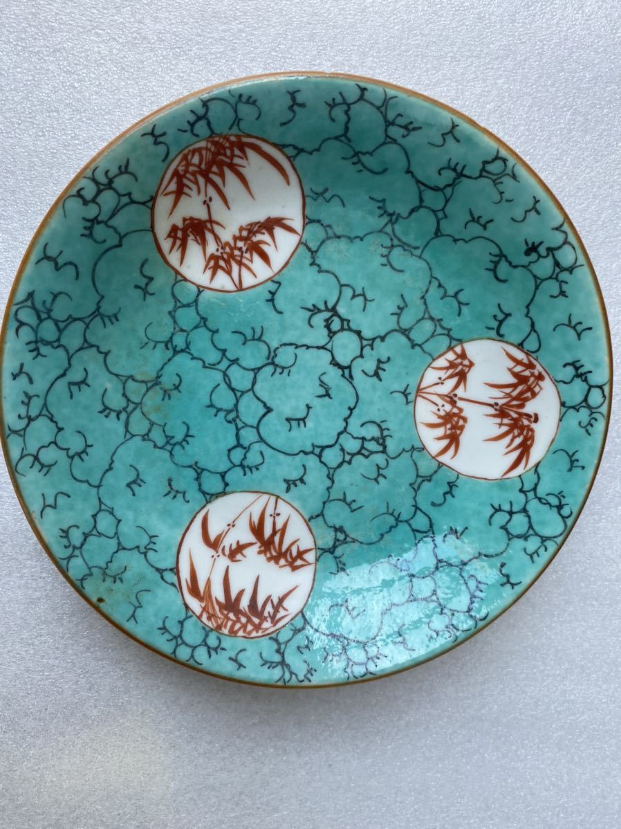 十錦手飾り皿 大清乾隆年製 中国美術品 清朝期 色絵 粉彩 骨董品 唐物