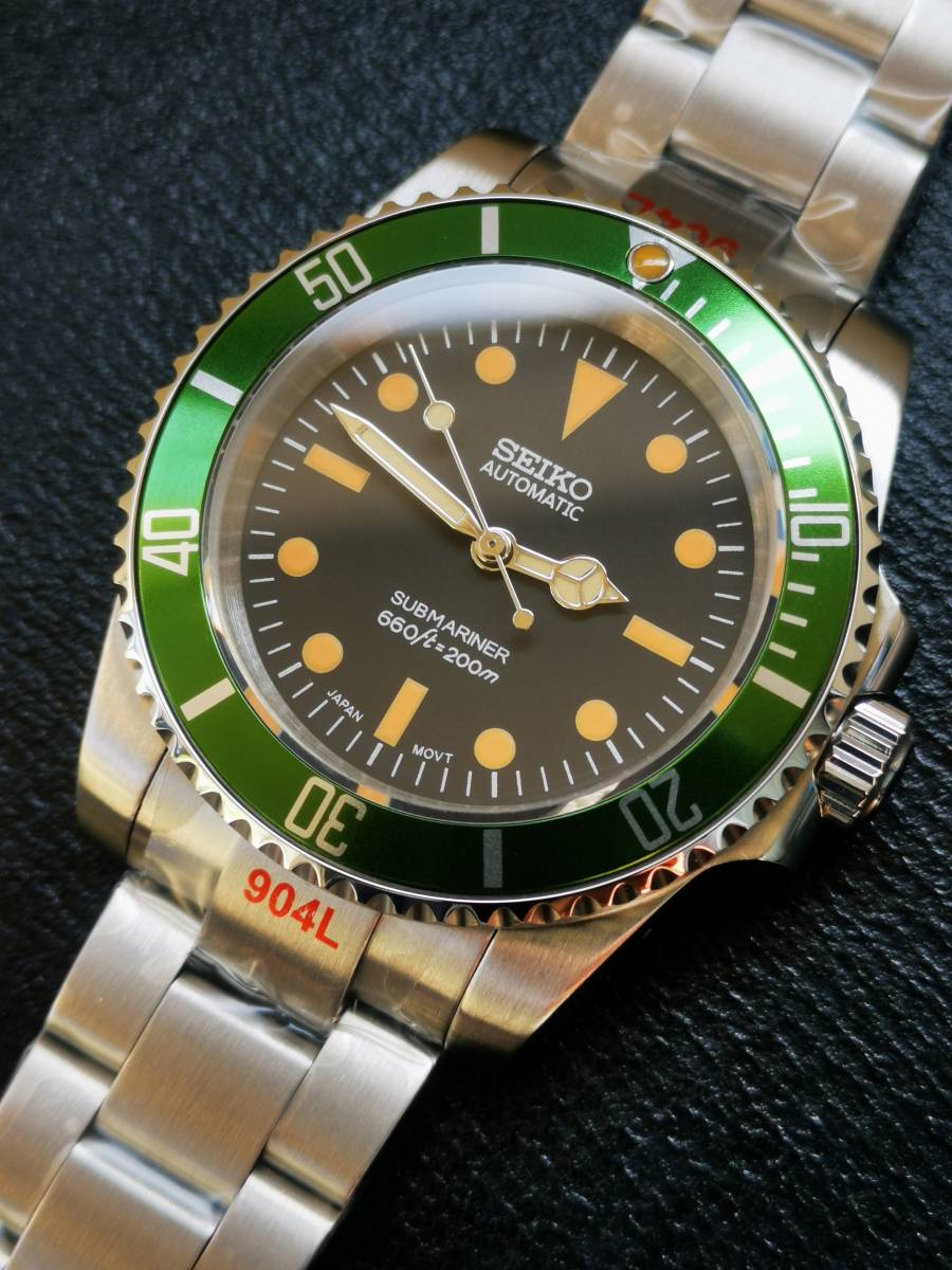 大得価爆買い 新品◇SEIKO MOD 40mm ビンテージ サブマリーナカスタム