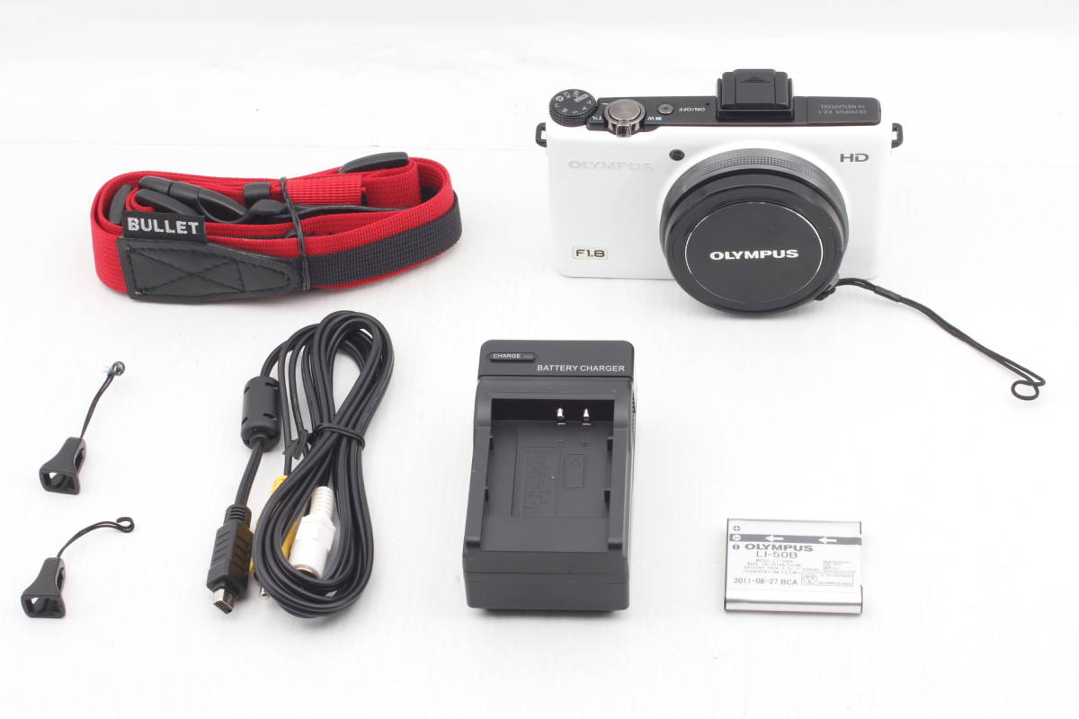 国際ブランド】 美品 OLYMPUS デジタルカメラ XZ-1 ホワイト WHT
