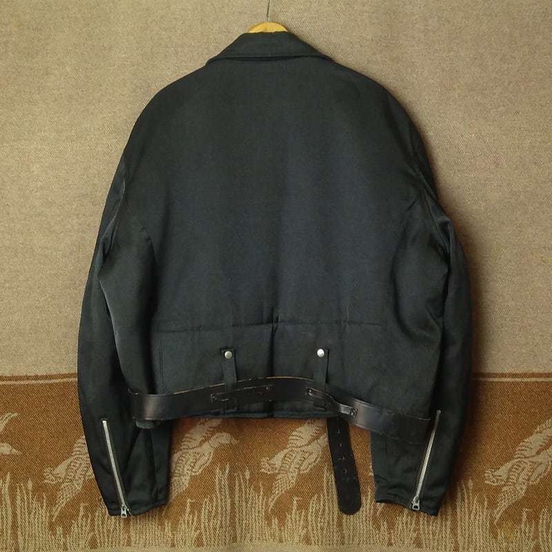 ビッグサイズ 【AMF HARLEY-DAVIDSON】 70s Black Nylon Motorcycle Jacket / 70年代 ハーレー ライダースジャケット ビンテージ 50s60s_画像9