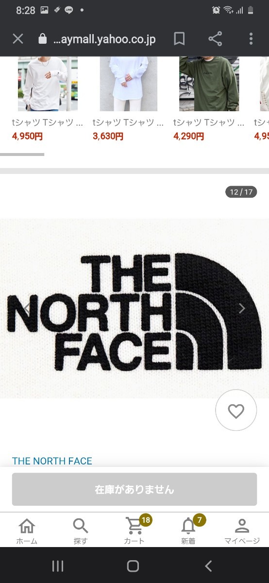  THE NORTH FACE ザノースフェイス  長袖Tシャツ